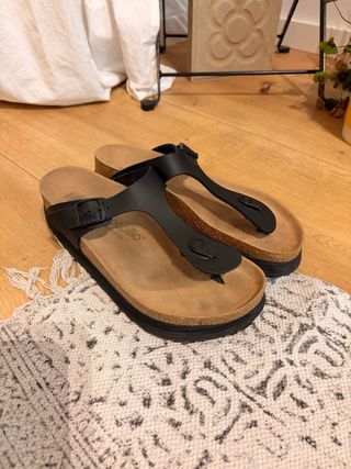 Birkenstock Plataforma Negras Talla 40