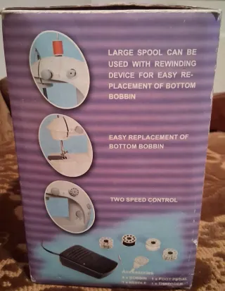 Mini Máquina de Coser Blanca