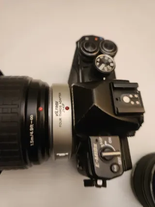 Cámara Olympus OM-D con 2 objetivos