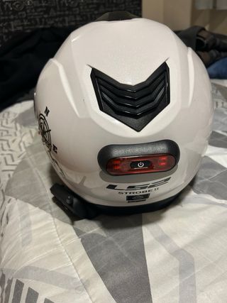Casco Moto LS2 strobe ll Blanco modular Talla xl
