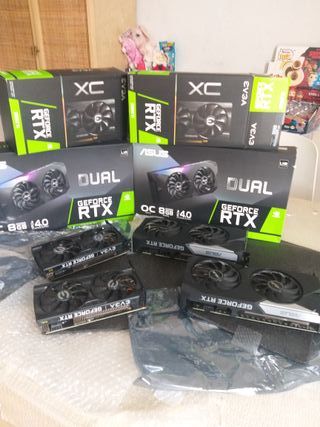 Tarjetas Gráficas RTX 3060 Ti (ASUS, EVGA)