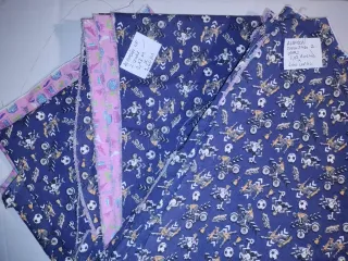 Conjunto tres telas loneta infantiles