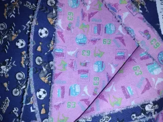 Conjunto tres telas loneta infantiles