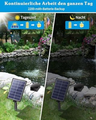 Pack de 2 unidades, Oxigenador acuario placa solar