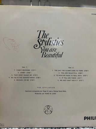 Vinilo The Stylistics - You Are Beautiful