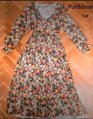 Vestido floral Pull&Bear t- M
