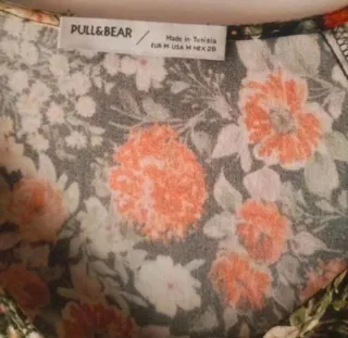 Vestido floral Pull&Bear t- M