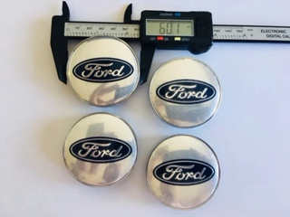 Centro de rueda Ford plata 60mm