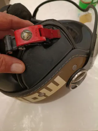 Casco Momo Design scooter marrone