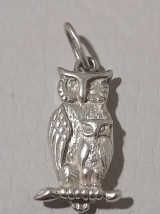 Colgante búho plata
