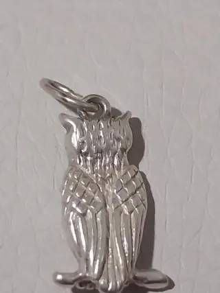 Colgante búho plata