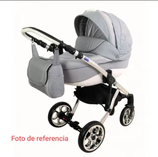 Coche mundibebe 3 piezas: capazo, silla, portabebé