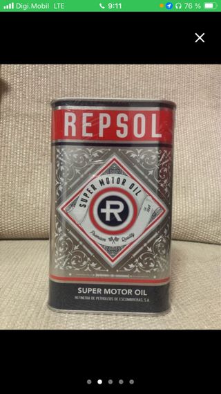 Lata Aceite Vintage Repsol Super Motor Oil