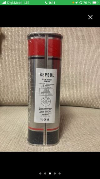 Lata Aceite Vintage Repsol Super Motor Oil