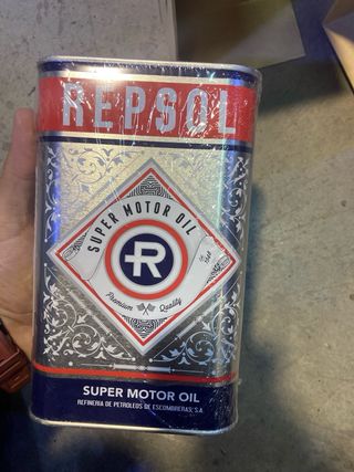 Lata Aceite Vintage Repsol Super Motor Oil
