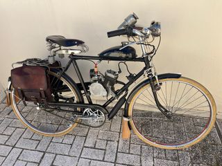 Moto bicicleta Raleigh varillas años 30 adaptada