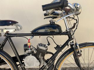 Moto bicicleta Raleigh varillas años 30 adaptada