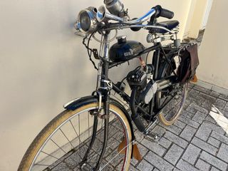 Moto bicicleta Raleigh varillas años 30 adaptada