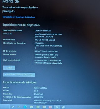 Portátil Dell Latitude i5|8Gb|320|DVDRW