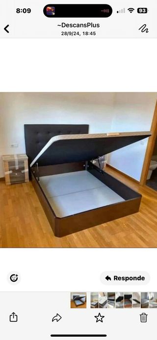 Canapé abatible y colchón