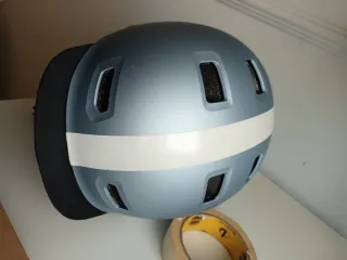 Casco bici paseo azul