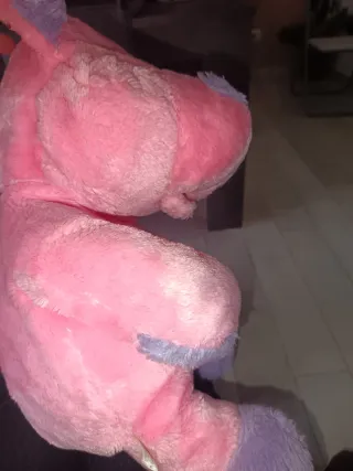 Peluche Ippopotamo Vintage Grande Rosa