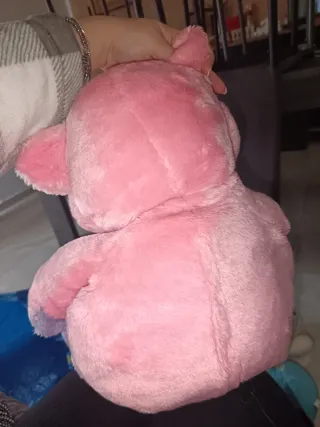 Peluche Ippopotamo Vintage Grande Rosa