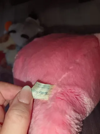 Peluche Ippopotamo Vintage Grande Rosa