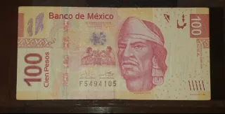 Billete de 100 pesos mexicanos