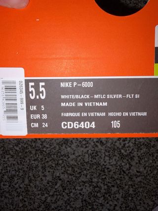 Nike P-6000 Plata y Blanco