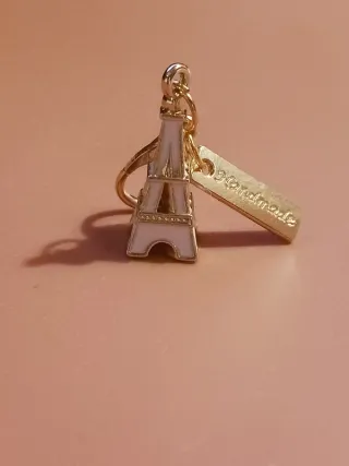 Mini Porta-Chaves da Torre Eiffel [Branco]