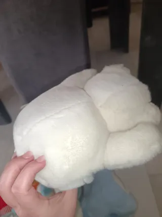 Orsetto peluche bianco con papillon