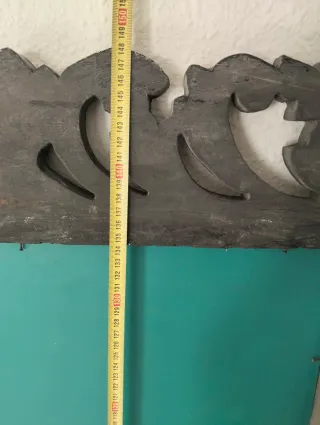 Espejo Vintage Grande Negro y Plateado