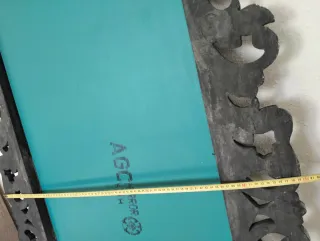 Espejo Vintage Grande Negro y Plateado