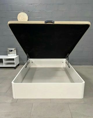 Canapé abatible madera + colchón + cabecero