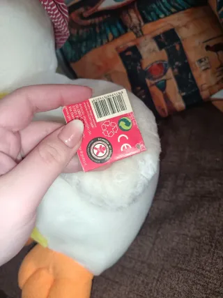 Peluche Anatra con Cappello e Fiocco