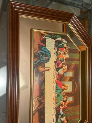 Cuadro La Última Cena con marco