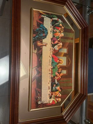 Cuadro La Última Cena con marco