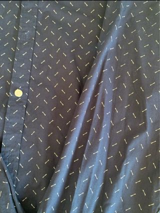 Camisa azul estampada chico