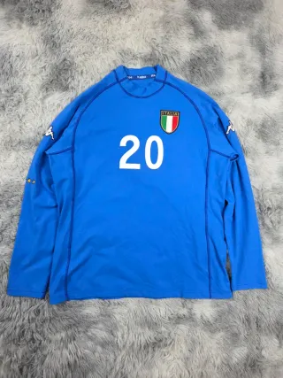 Maglia Italia Euro 2000 Totti #20 Manica Lunga