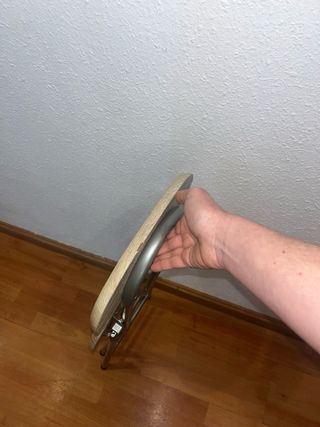 2 Taburetes Plegables Madera y Metal