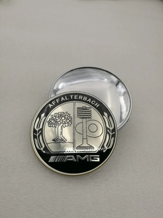 EMBLEMA LOGO CAPOT MERCEDES AMG AFFALTERBACH PLAT