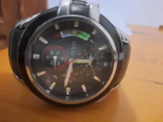 Reloj Guess Hombre Negro/Plata