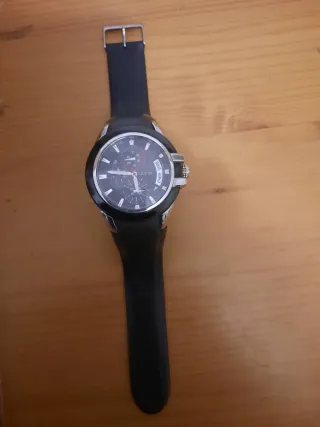 Reloj Guess Hombre Negro/Plata