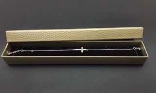 pulsera plata 925mm con piedra con circonita