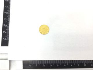 moneda oro 24k con 0