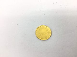 moneda oro 24k con 0