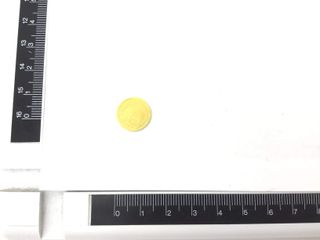 moneda oro 24k con 0