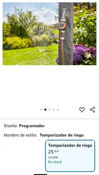 Temporizador de riego Gardena