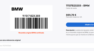 Cárter BMW X3 X4 330 335 430 435 30D 35D